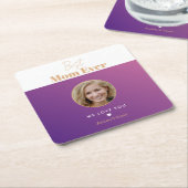 最高の母 スクエアペーパーコースター (アングル)