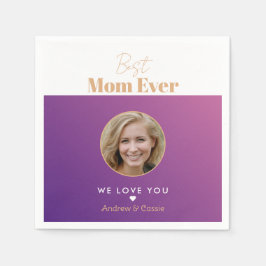 最高の母 スタンダードカクテルナプキン