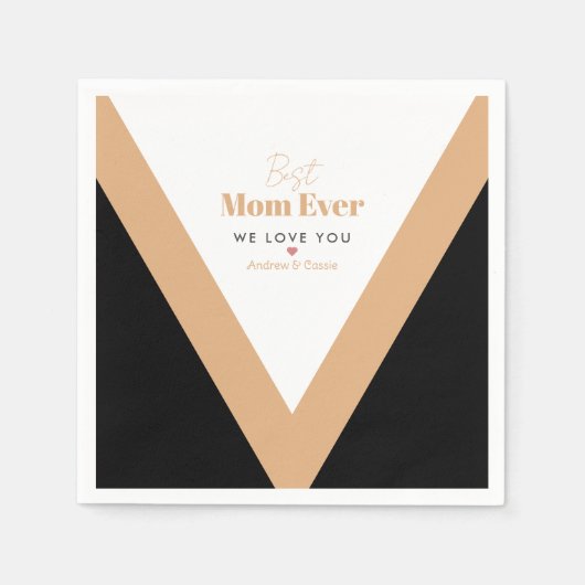 最高の母 スタンダードカクテルナプキン (正面)