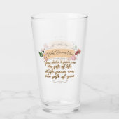 最高の母 タンブラーグラス (裏面)