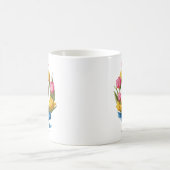 最高の母!チューリップの花の写真 母の日ギフト コーヒーマグカップ (中央)
