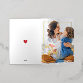 最高の母 |フォトマザーのDay Foil Card 箔グリーティングカード (外側レイダウン)