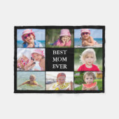 最高の母 フリースブランケット (正面(横))