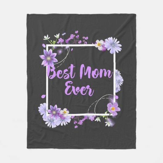 最高の母 フリースブランケット (正面)