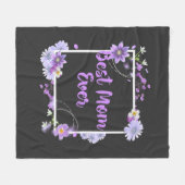 最高の母 フリースブランケット (正面(横))