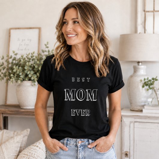 最高の母 ブラック Tシャツ