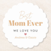 最高の母 ペーパーコースター (正面)