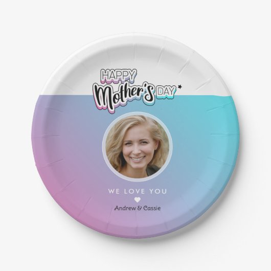 最高の母 ペーパープレート (正面)