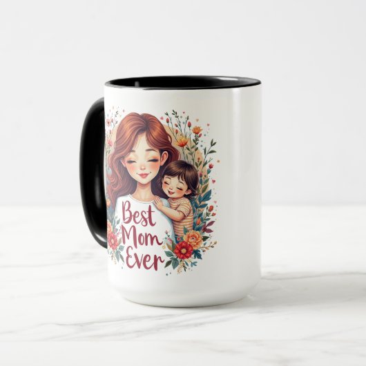 最高の母 マグカップ (正面左)