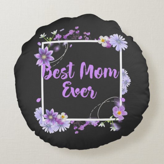 最高の母 ラウンドクッション (裏面)