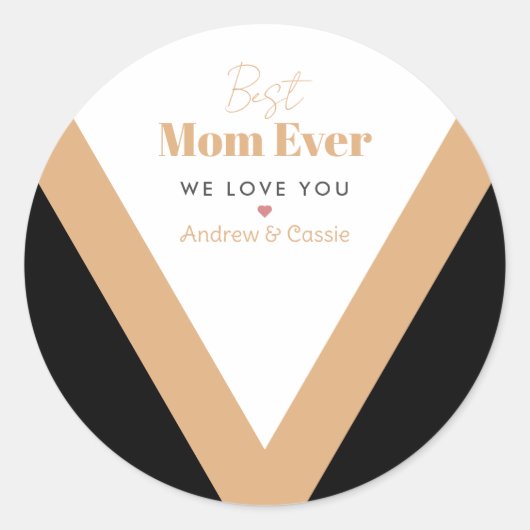 最高の母 ラウンドシール (正面)