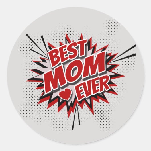 最高の母 ラウンドシール (正面)