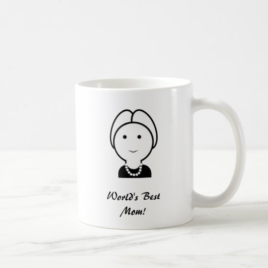 最高の母 (名前を入れてカスタマイズ) コーヒーマグカップ (右)