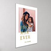 最高の母 |引用文と写真 箔ポスター (レイダウン)