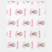 最高の母 | 感傷的パーソナライズされた母 フリースブランケット (正面)