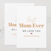 最高の母 招待状 (正面/裏面)