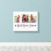 最高の母 |数々の母の日のハート キャンバスプリント (インサイチュ (ウッドフロア))