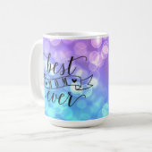 最高の母/斑入りカラフルライト コーヒーマグカップ (正面左)