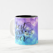 最高の母/斑入りカラフルライト ツートーンマグカップ (正面左)