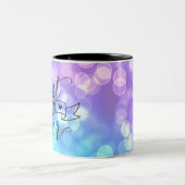 最高の母/斑入りカラフルライト ツートーンマグカップ (中央)