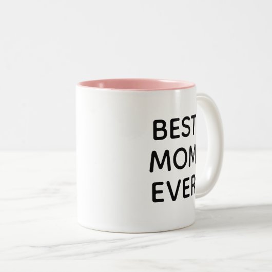 最高の母 |母の日2トーンのコーヒーマグ ツートーンマグカップ (正面右)