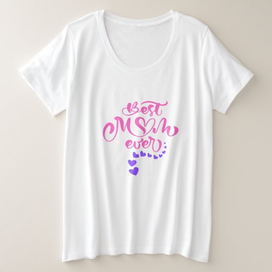 最高の母 | 母トレンディー プラスサイズTシャツ (デザイン正面)