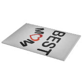 最高の母 |母パーソナライズされたに カッティングボード (角)