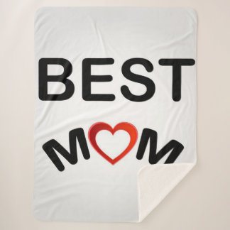 最高の母 |母パーソナライズされたに シェルパブランケット