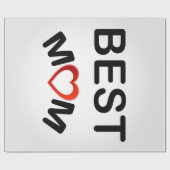 最高の母 |母パーソナライズされたに ラッピングペーパー (フラット)