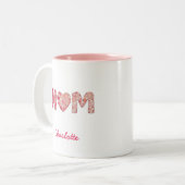 最高の母 | 母パーソナライズされたの日 ツートーンマグカップ (正面左)