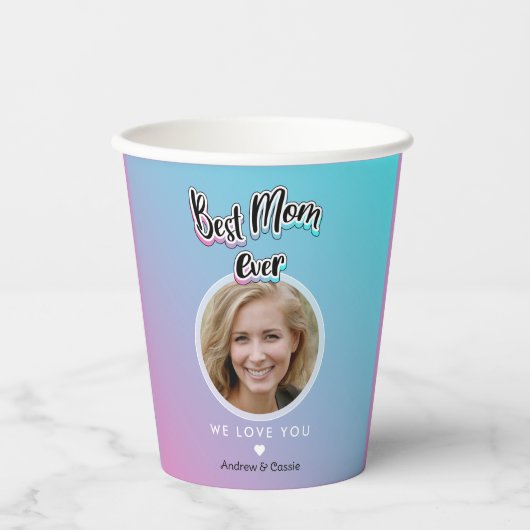 最高の母 紙コップ (正面)