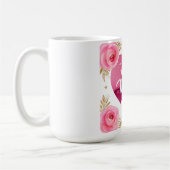 最高の母 – 美しいフローラ母の日の贈り物 コーヒーマグカップ (左)