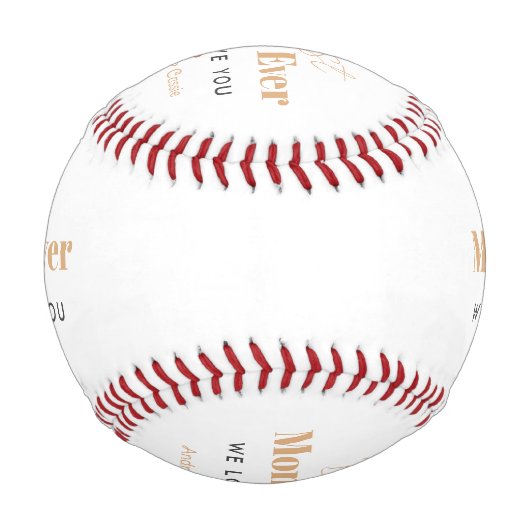 最高の母 野球ボール (正面)