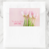 最高の母 長方形シール (バッグ)