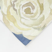 最高の母 |青かわいらしフローラ母の日 フリースブランケット (角)