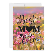 最高の母 2025年 ピンクのワイルドフラワーフィールド