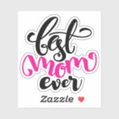 最高の母 | HAPPY MOTHER'S DAYステッカー シール (シート)