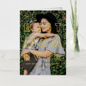 最高の母 | Photo Happy Mother's Day 箔グリーティングカード (正面)