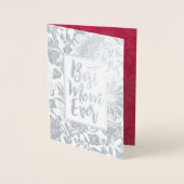 最高の母 | Vivaマゼンタ |フローラ母の日 箔カード (正面)