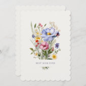 最高の母Ever English Garden Bouquet Mother's Day シーズンカード (正面/裏面)