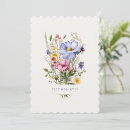 最高の母Ever English Garden Bouquet Mother's Day シーズンカード