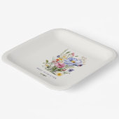 最高の母Ever English Garden Bouquet Mother's Day ペーパープレート (傾斜あり)