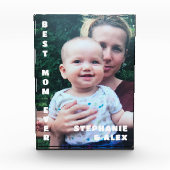 最高の母Ever Photo記念の誕生日パーソナライズされた フォトブロック (正面)