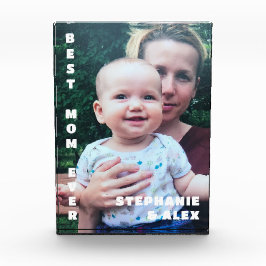 最高の母Ever Photo記念の誕生日パーソナライズされた フォトブロック