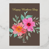 最高の母Ever Photofoil 箔シーズンカード (裏面)