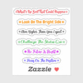 最高の気分転換になるステッカー | 防水ポジティブ シール (シート)