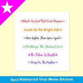 最高の気分転換になるステッカー | 防水ポジティブ シール