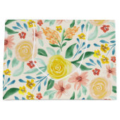 最高の水カラーフローラ ラージペーパーバッグ (正面)