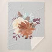最高の水スタイリッシュ色フローラ シェルパブランケット (正面)