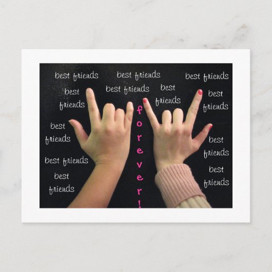 最高の永遠の友よ！ポストカード ポストカード (正面)